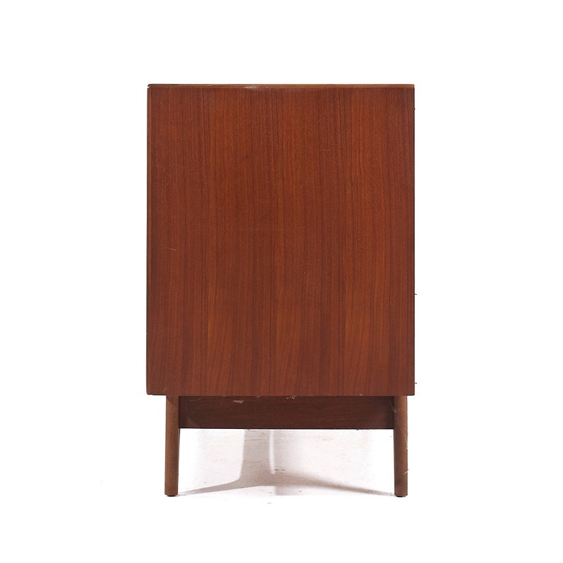 Lane Perception Mid Century Walnut Credenza and Hutch mcm image 4