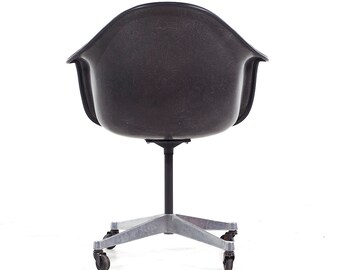 Eames for Herman Miller Mid Century Dark Blue Padded Fiberglass