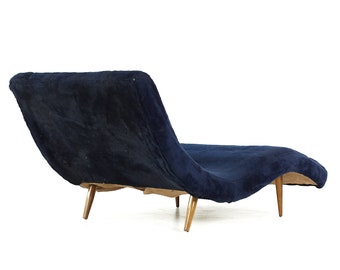 Adrian Pearsall for Craft Associates Mid Century Wave Chaise - mcm