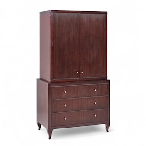 Barbara Barry for Baker Furniture Mahogany Armoire - mcm