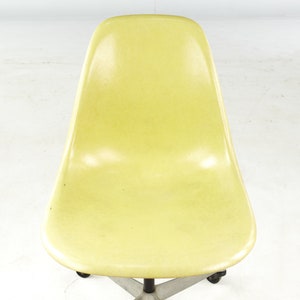 Charles and Ray Eames for Herman Miller Mid Century Fiberglass Wheeled Shell Chair mcm image 9