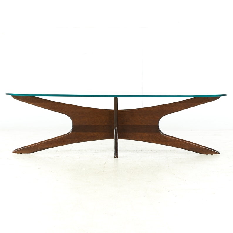 Adrian Pearsall Mid Century Walnut Jacks Coffee Table mcm image 2