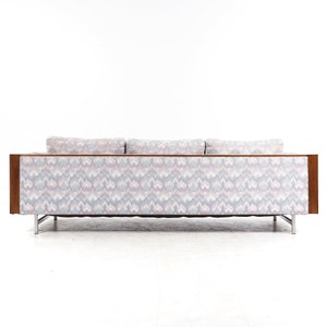 Founders Mid Century Cane and Walnut Sofa mcm image 6