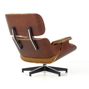 Charles and Ray Eames Mid Century Cherry Lounge Chair mcm image 8