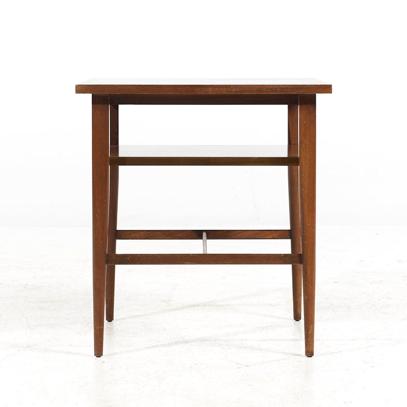 Paul McCobb for Calvin Mid Century Side Table Nightstands Pair mcm image 9