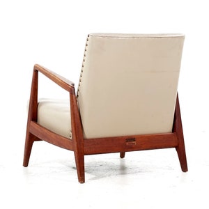 Jens Risom Mid Century Model U430 Walnut Lounge Chair mcm image 6