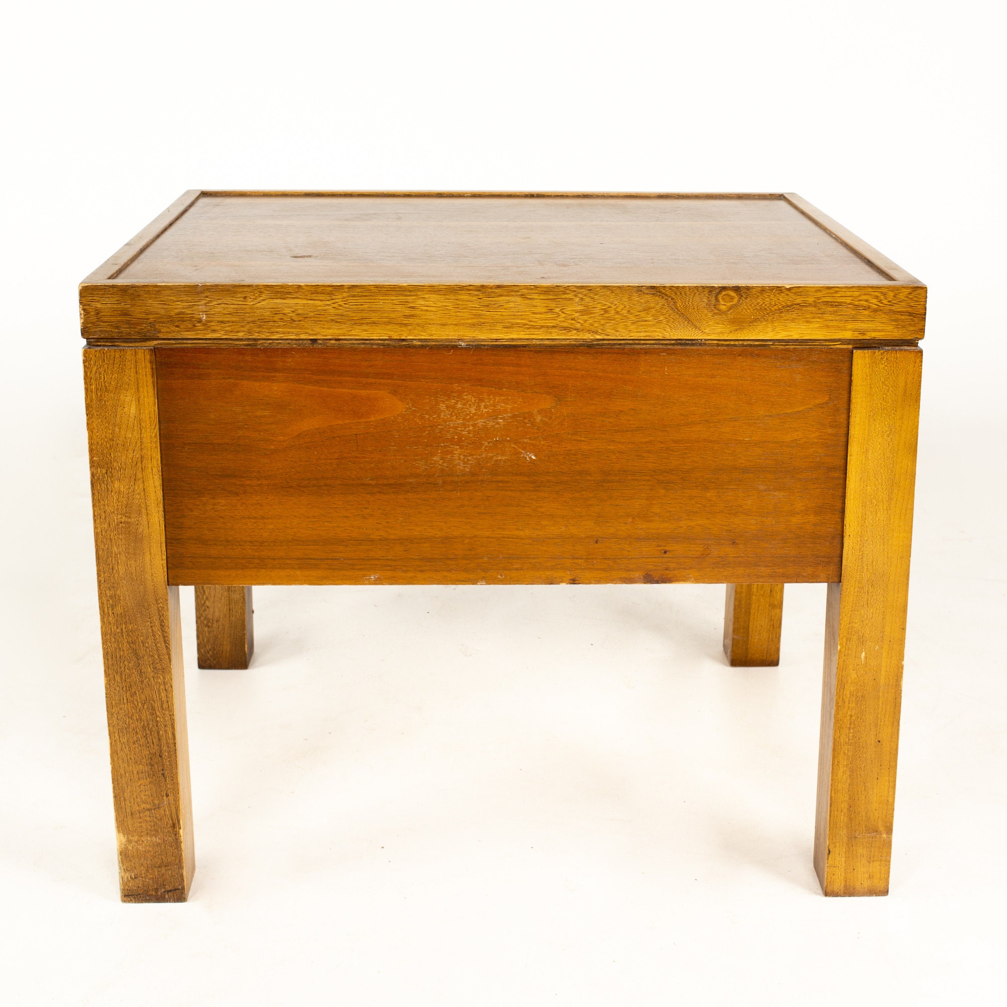 Mid century modern 2024 walnut side table