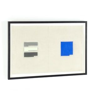 Suzanne Caporael Mid Century Elements of Pigment Etching with Gouache and Pencil mcm image 2