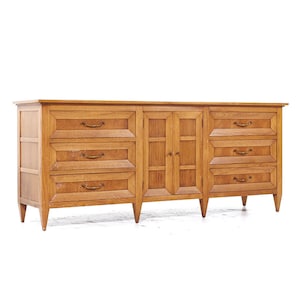 Tomlinson Sophisticate Mid Century Walnut Lowboy Dresser mcm image 1