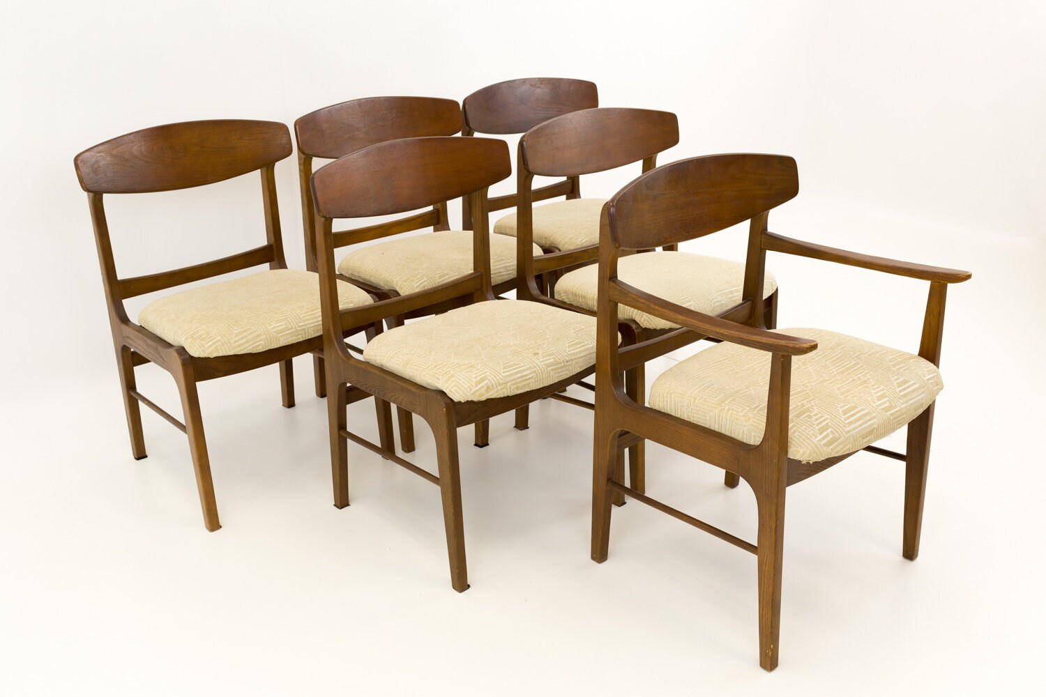 Stanley Mid Century Dining Chairs Set Of 6 Mcm