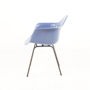 Eames for Herman Miller Mid Century Blue Fiberglass Shell Chair mcm image 5