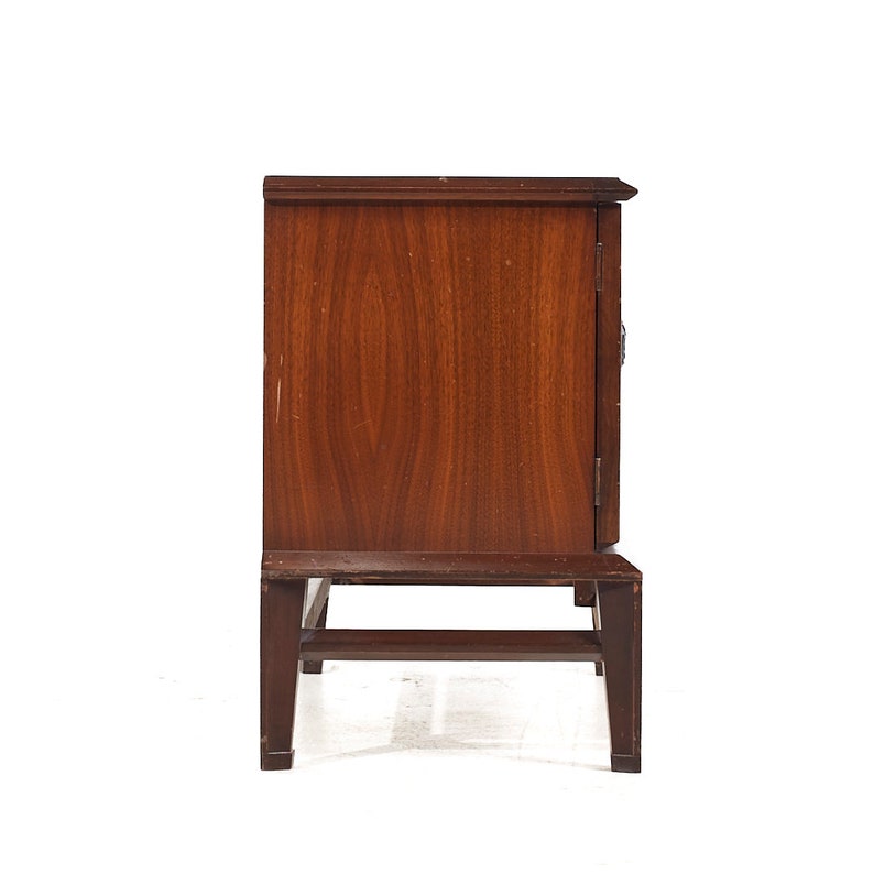 Helen Hobey Baker Mid Century Walnut Nightstands Pair mcm image 4