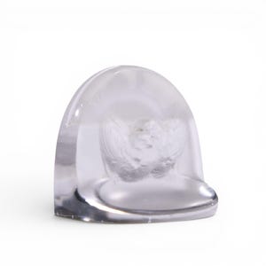 Rene Lalique Signed Birds Menu Holder