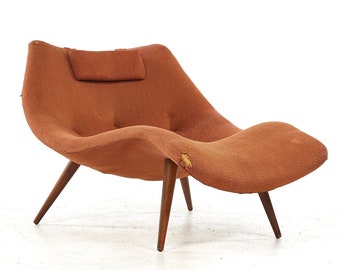 Adrian Pearsall for Craft Associates Mid Century 1828-C Chaise Lounge - mcm