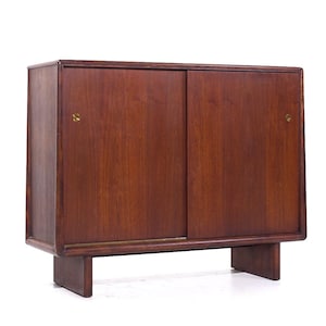 Robsjohn Gibbings for Widdicomb Mid Century Sliding Door Cabinet Credenza - mcm