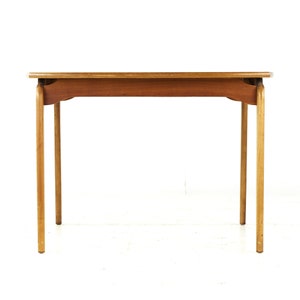 Lane Perception Mid Century Walnut Expanding Dining Table with 2 Leaves mcm image 4