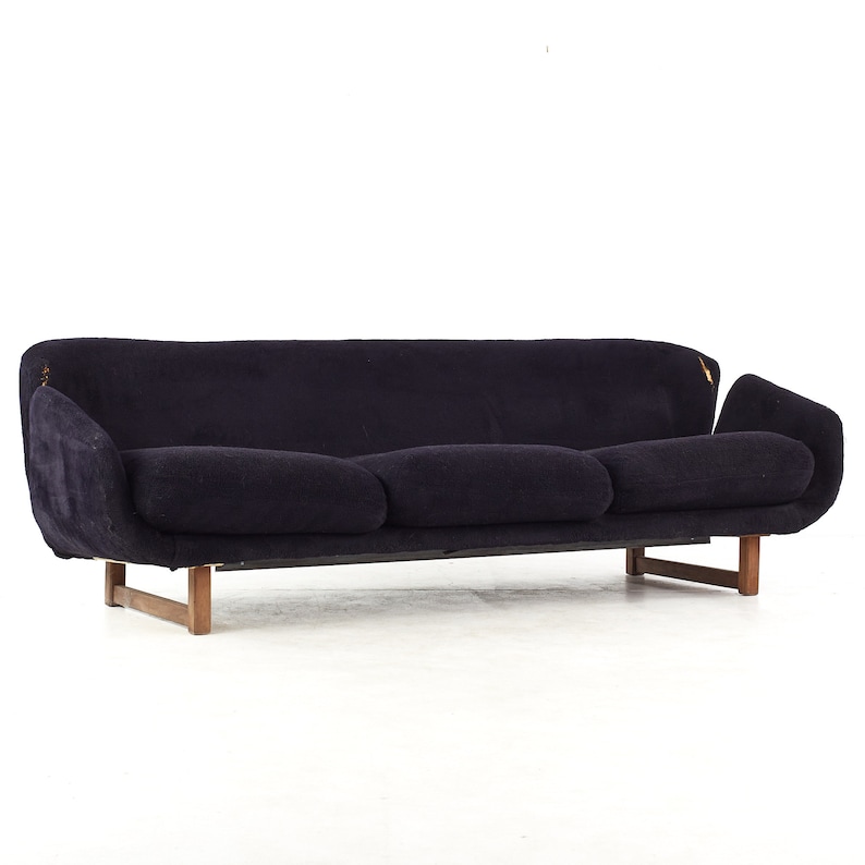 Arne Jacobsen for Fritz Hansen Style Mid Century Swan Sofa mcm image 1