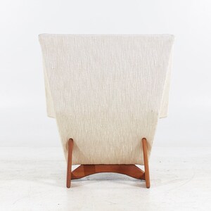 Adrian Pearsall for Craft Associates Mid Century Walnut Wingback Chair mcm image 6