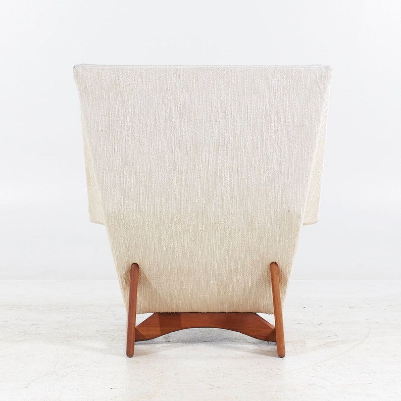 Adrian Pearsall for Craft Associates Mid Century Walnut Wingback Chair mcm image 6