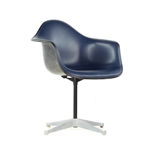 Charles Eames for Herman Miller Mid Century Upholstered Shell Office Chair - mcm