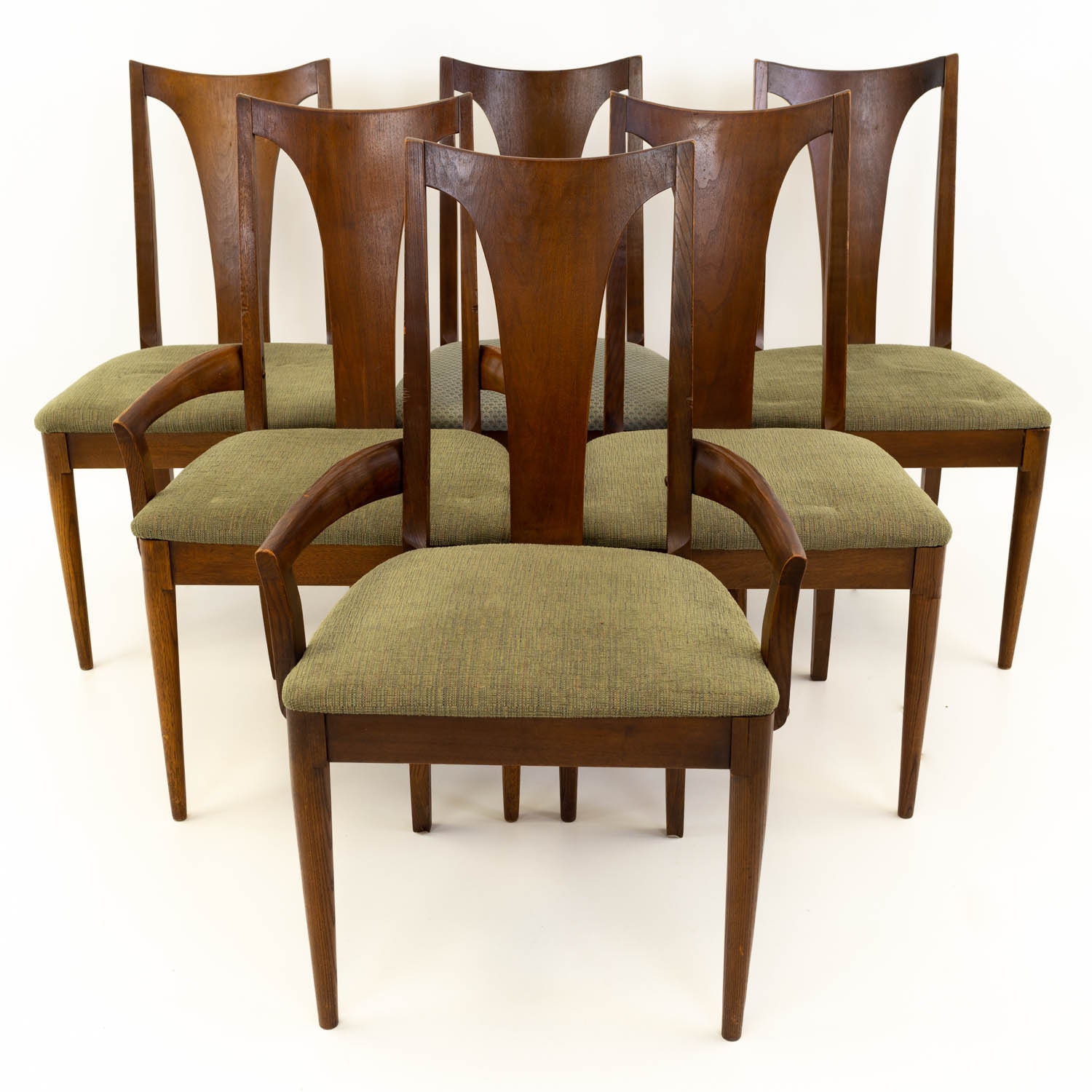Broyhill Brasilia Mid Century Dining Chairs Set of 6 Etsy
