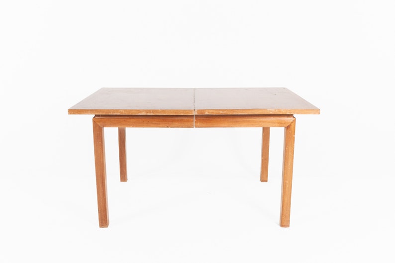Merton Gershun for American of Martinsville Style Mid Century Blonde Dining Table mcm image 2