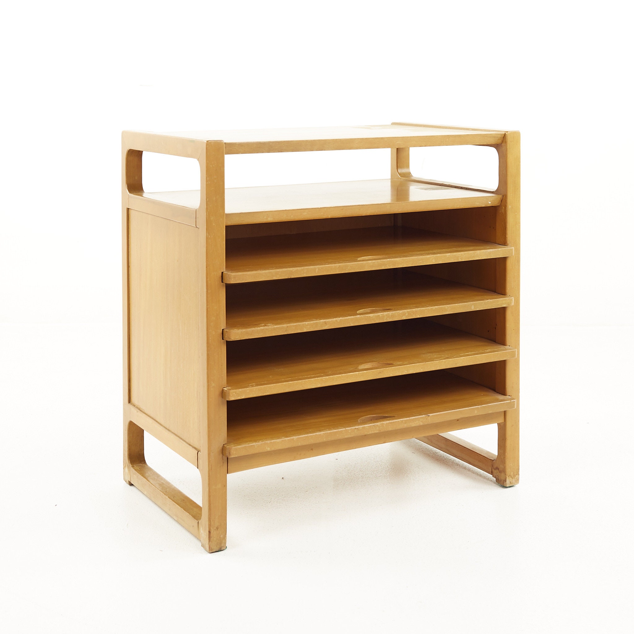 Edward Wormley for Drexel Precedent Mid Century Elm Magazine