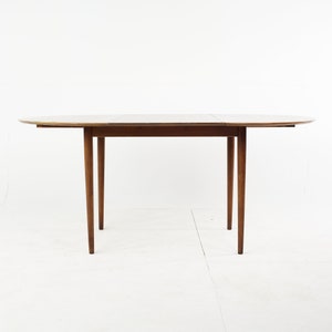 Kurt Ostervig Mid Century Teak Expanding Round Dining Table mcm image 7