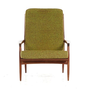 Selig Style Mid Century Walnut Lounge Chair mcm image 2