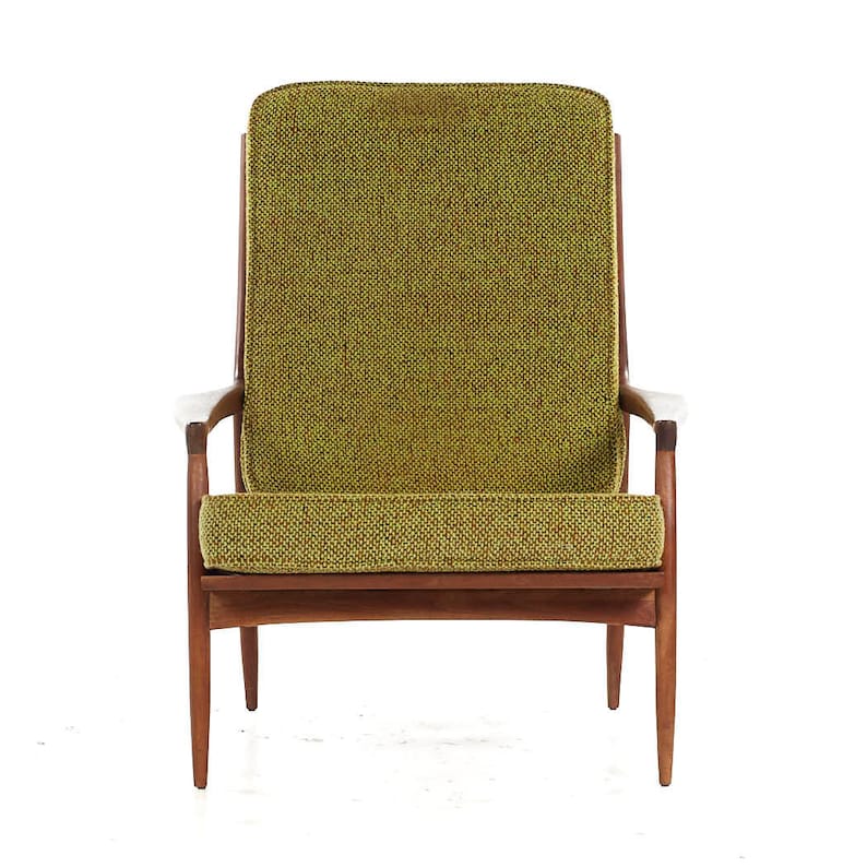 Selig Style Mid Century Walnut Lounge Chair mcm image 2