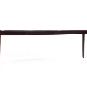 Ole Wanscher Mid Century Danish Rosewood Expanding Dining Table with 2 Leaves mcm image 8