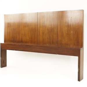 Lane Mid Century Walnut King Headboard mcm image 3