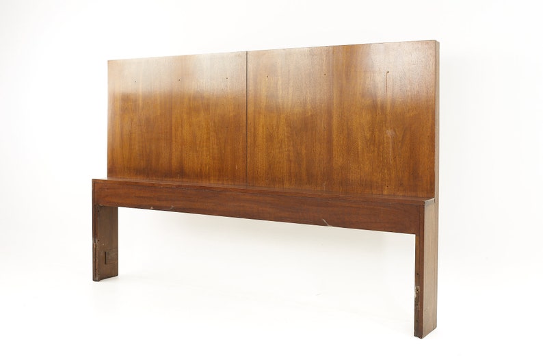 Lane Mid Century Walnut King Headboard mcm image 3