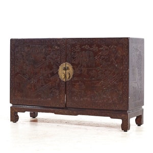 Mario Buatta for John Widdicomb Mid Century Chinoiserie Credenza mcm image 3