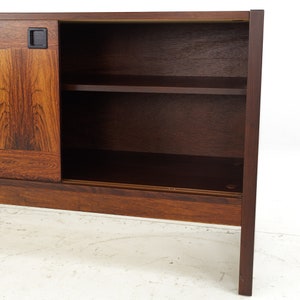 Dyrlund Style Mid Century Rosewood Buffet and Hutch mcm image 9
