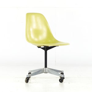 Charles and Ray Eames for Herman Miller Mid Century Fiberglass Wheeled Shell Chair mcm image 1