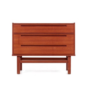 Nils Jonsson for Torring Møbelfabrik Mid Century Teak Vanity Dresser mcm image 2