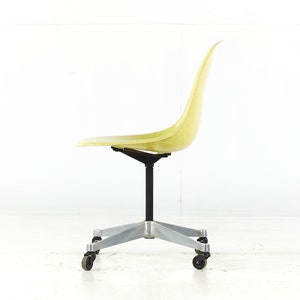 Charles and Ray Eames for Herman Miller Mid Century Fiberglass Wheeled Shell Chair mcm image 5