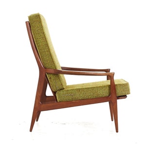 Selig Style Mid Century Walnut Lounge Chair mcm image 4