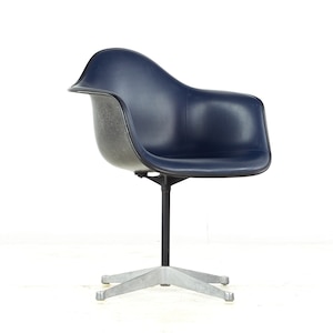 Charles Eames for Herman Miller Mid Century Upholstered Shell Office Chair - mcm