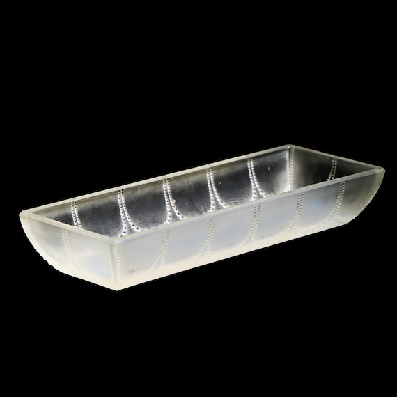 René Lalique Perles French Glass Dish