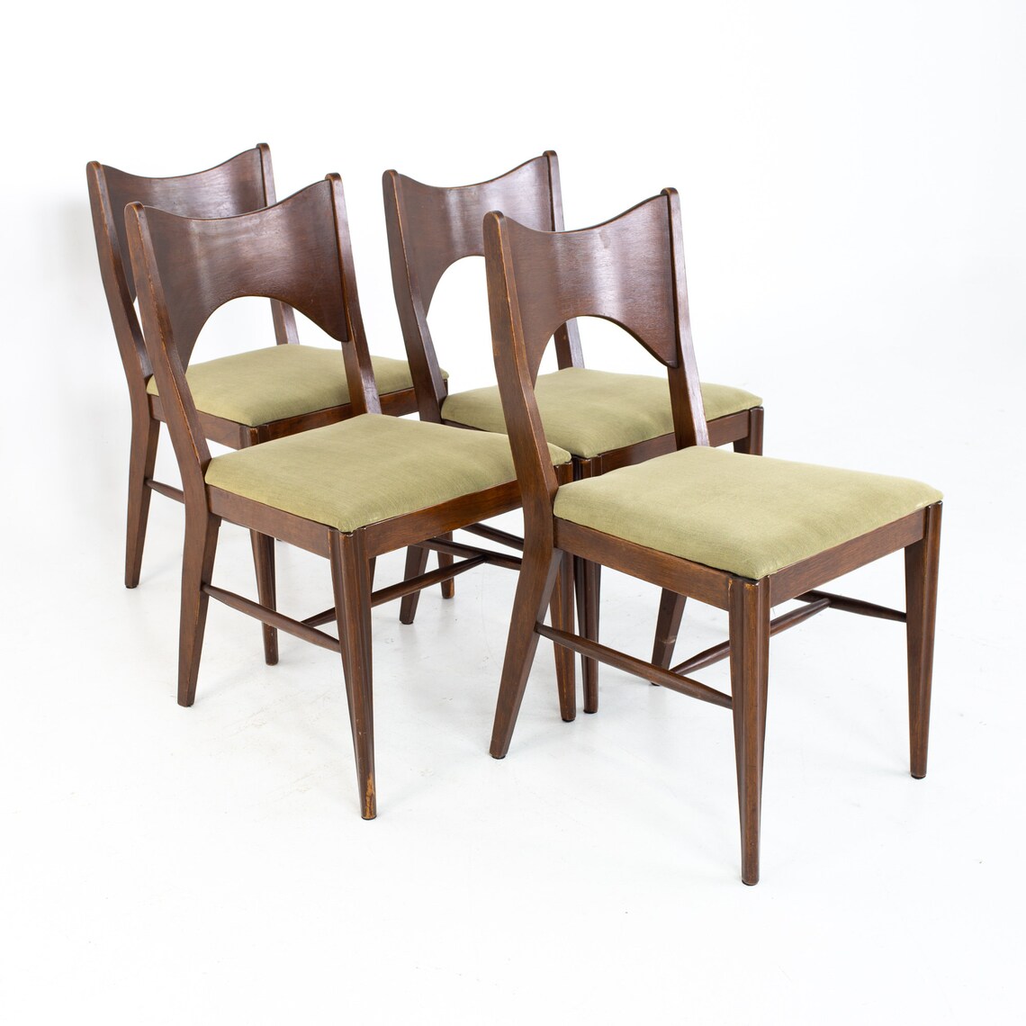 Broyhill Saga Mid Century Dining Chairs Set of 4 mcm Etsy