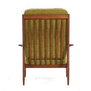 Selig Style Mid Century Walnut Lounge Chair mcm image 8