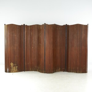 Baumann Fils & Cie Mid Century Paravent Paris Room Divider Screen mcm image 2