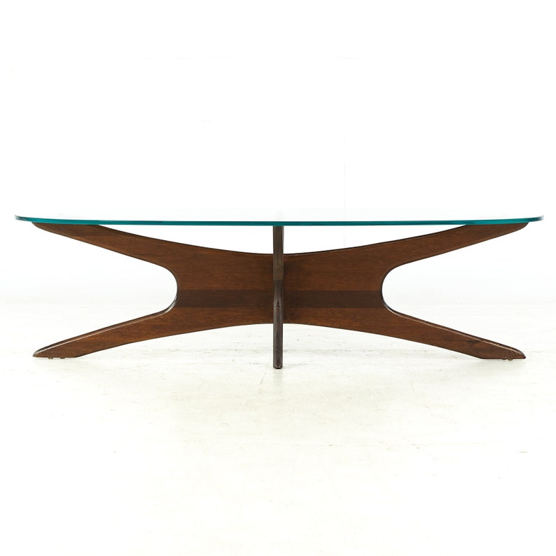 Adrian Pearsall Mid Century Walnut Jacks Coffee Table mcm image 7