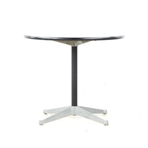 Eames for Herman Miller Mid Century Round White Laminate Side Table mcm image 8
