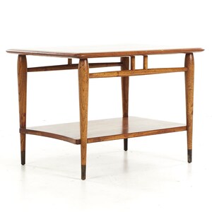 Lane Acclaim Mid Century Walnut Dovetail Side Table mcm image 6