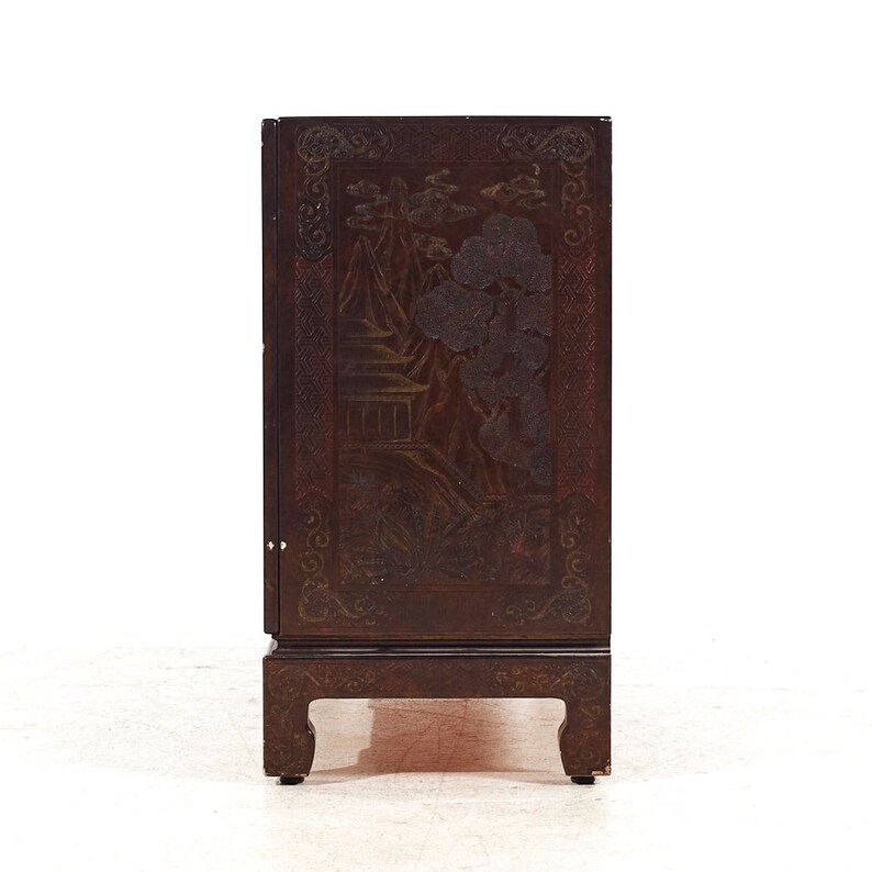 Mario Buatta for John Widdicomb Mid Century Chinoiserie Credenza mcm image 5