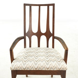 Broyhill Brasilia Mid Century Walnut Dining Chairs Set of 6 mcm 画像 9