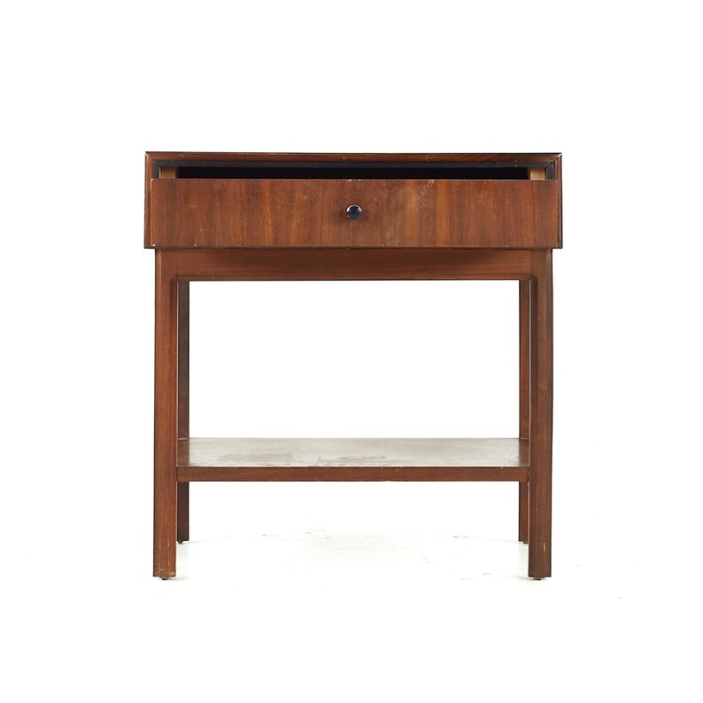 Jack Cartwright for Founders Mid Century Walnut Nightstand mcm image 6